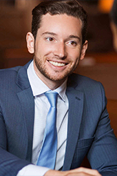 Happy business client after refinancing commercial debt